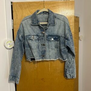 Denim Cropped Jacket